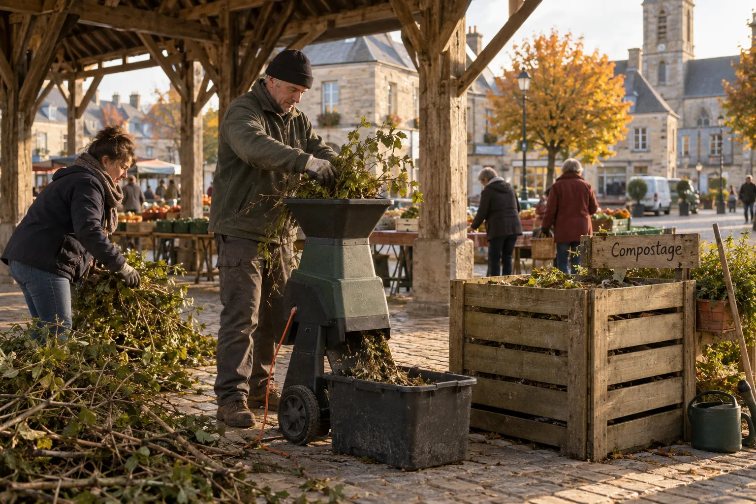 Déchets verts à Villers-Bocage : compostage ou déchetterie