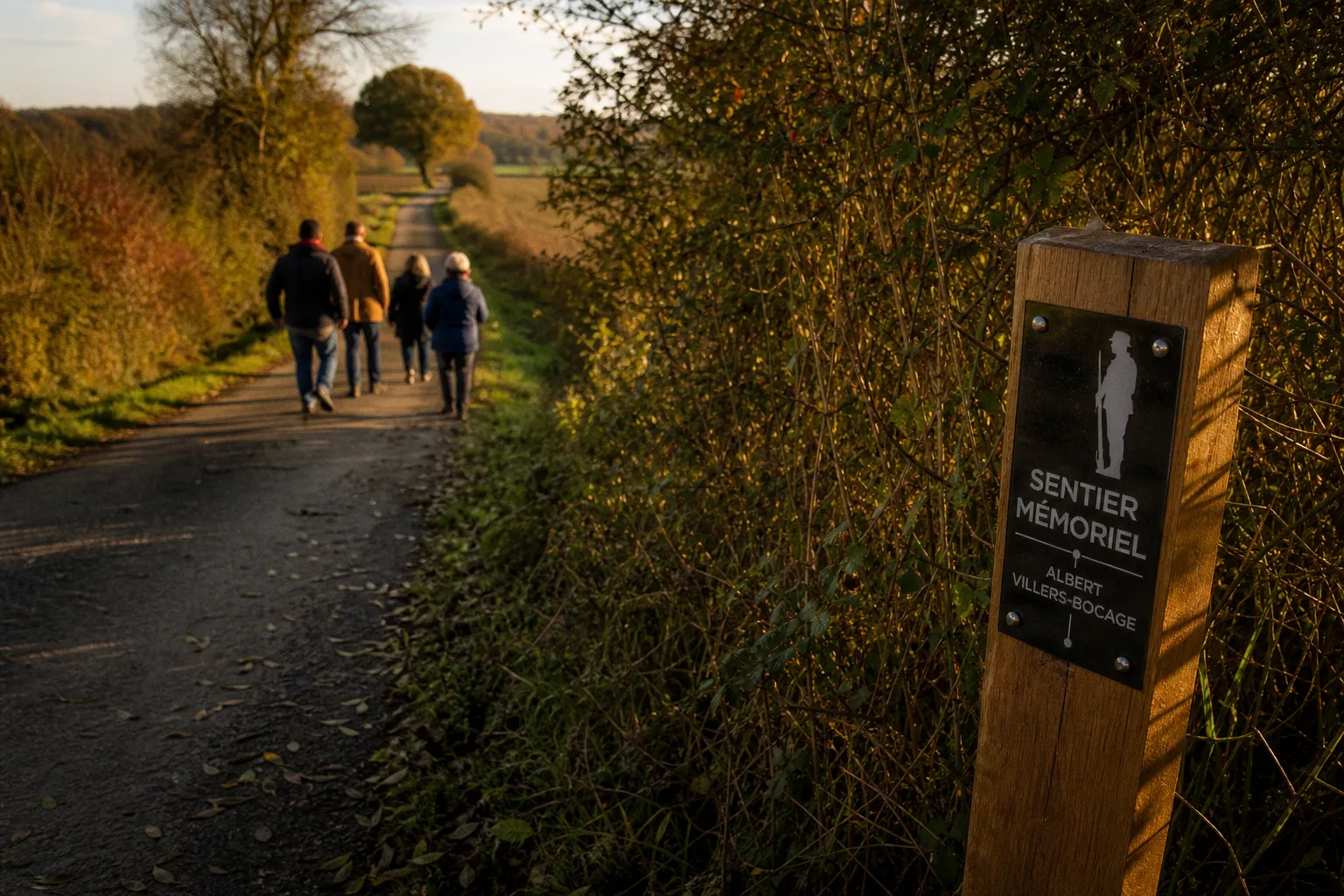 Découverte du nouveau sentier mémoriel reliant Albert à Villers-Bocage
