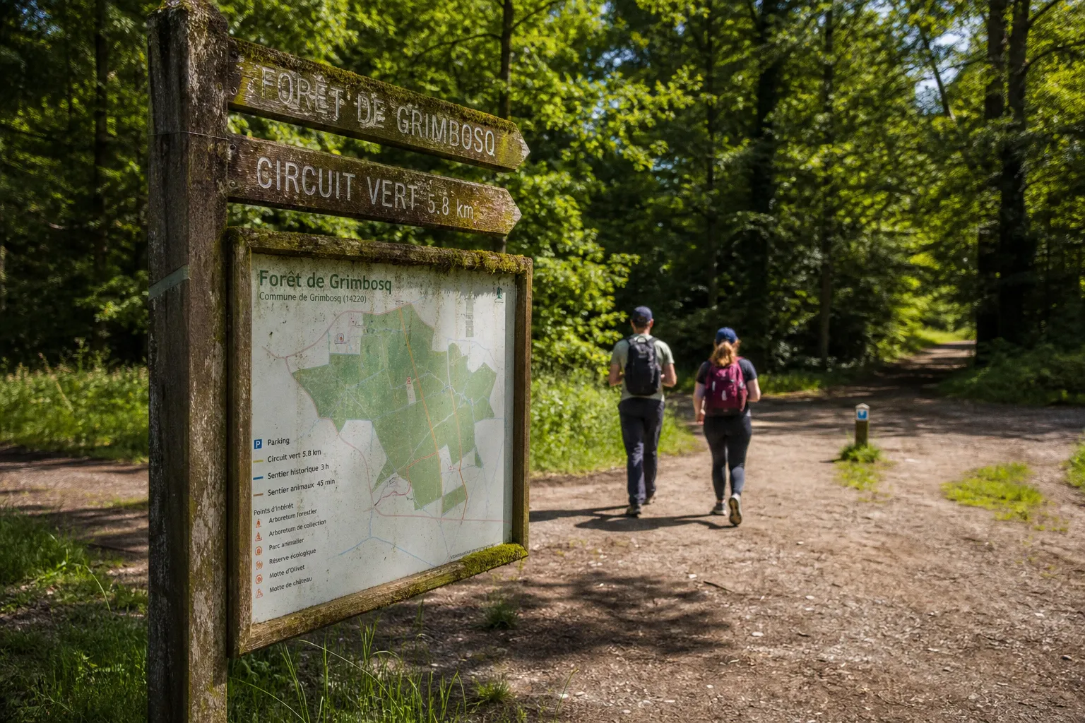 Forêt de Grimbosq : quel itinéraire depuis Villers-Bocage ?