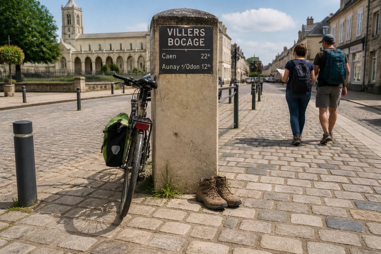 Reconstruction de Villers-Bocage : vélo ou marche ?